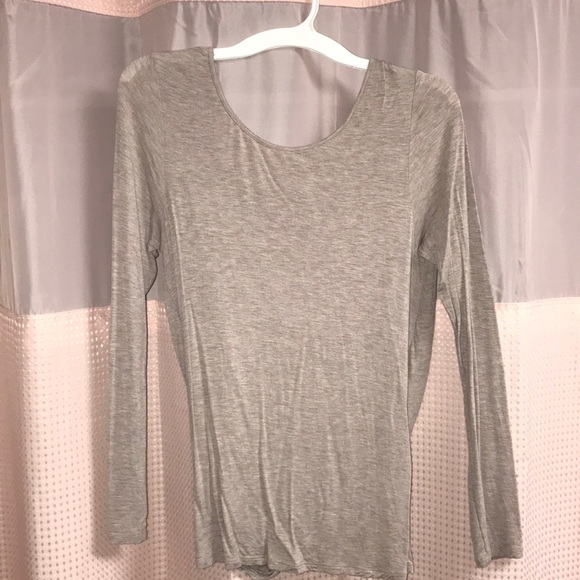 Soft tan long sleeve tee - Picture 2 of 3